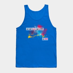 Carl Sagan Quote - I don't want to believe Tank Top